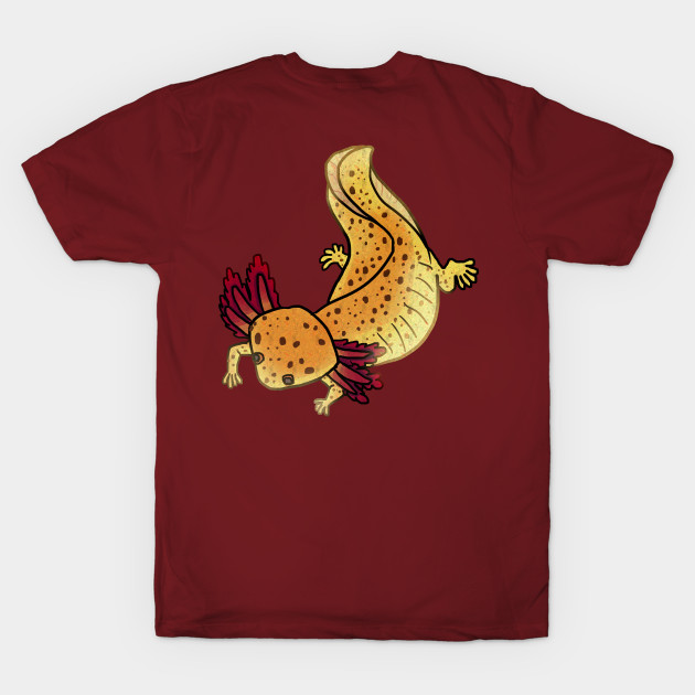 Copper axolotl mud puppy shirt by Angsty-angst